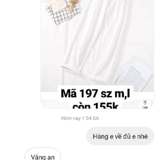 Áo và quần trắng L