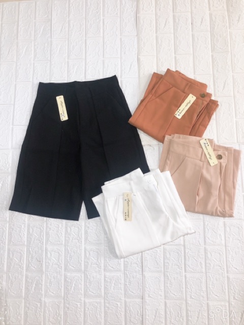 Quần lửng nữ ống rộng mặc nhà DOLOXI vải tuyết mưa cao cấp Q144 | BigBuy360 - bigbuy360.vn