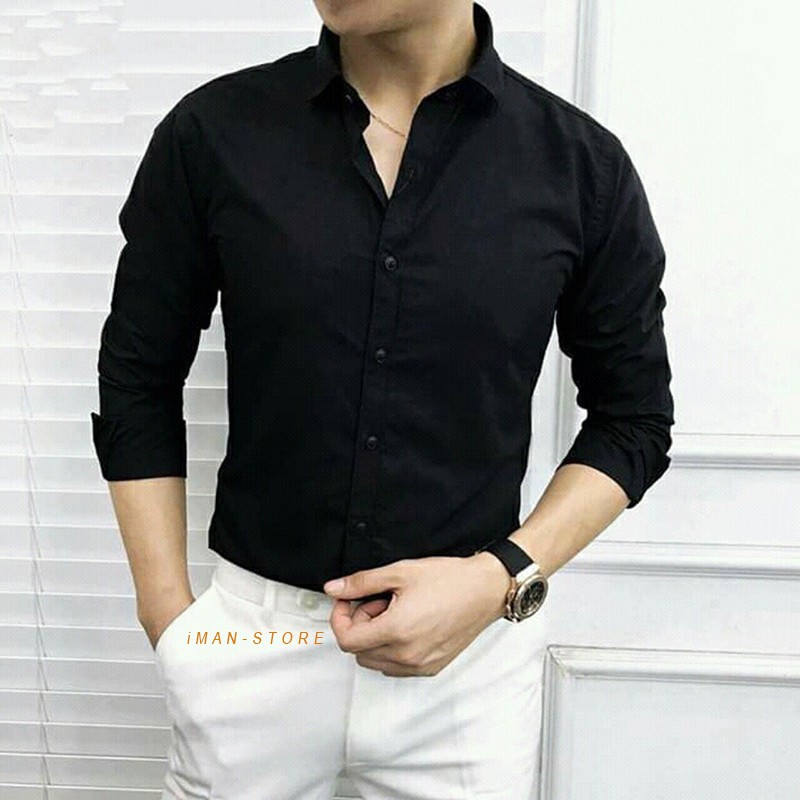 Áo Sơ Mi Nam Dài Tay Công Sở, Áo Sơ Mi Nam Hàn Quốc Vải Lụa Cao Cấp Mềm Mịn Thoáng Mát VNXK