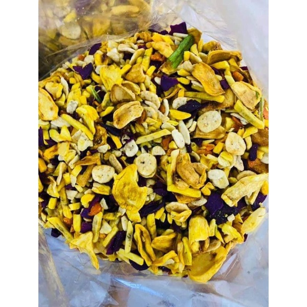 1KG TRÁI CÂY SẤY THẬP CẨM VỤN GIÒN NGON (VỤN CỦA LOẠI 1)