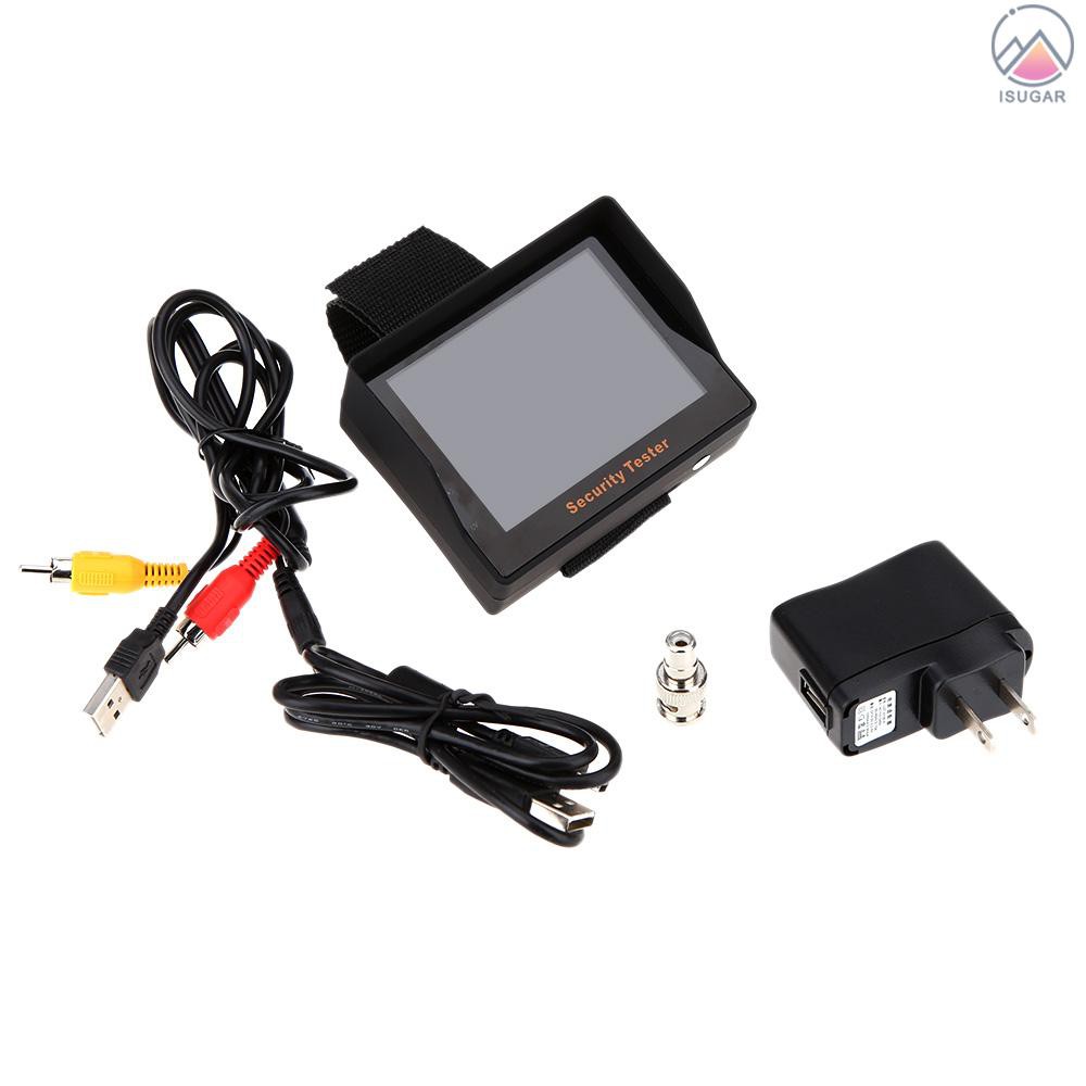 3.5" TFT Color LED Portable Test Monitor CCTV Camera Security Tester for Surveillance Audio Video In