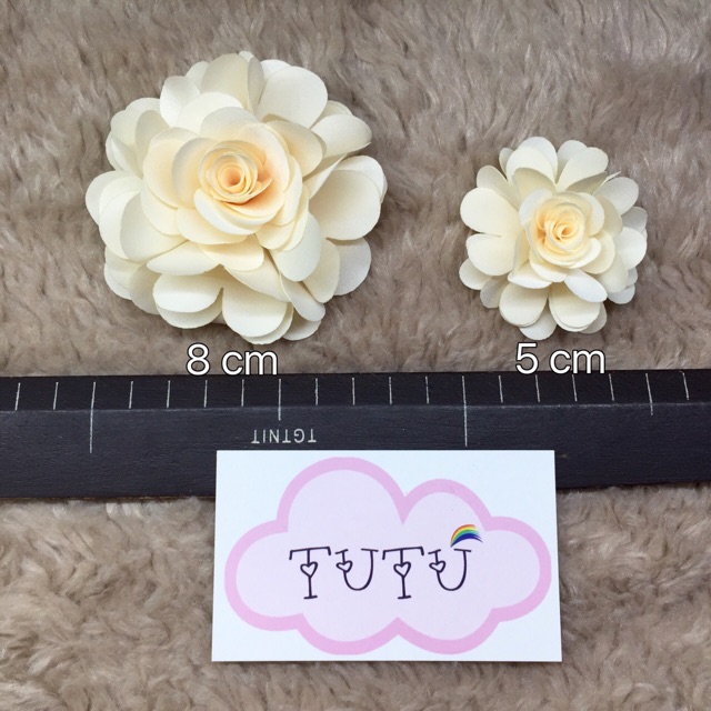 Hoa hồng satin 8 cm