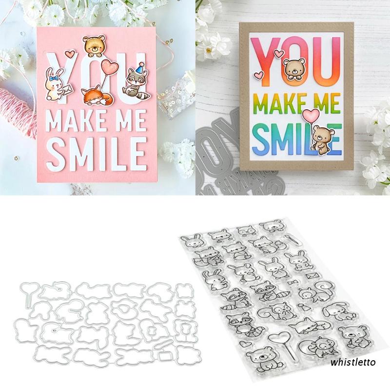 Khuôn Cắt Giấy Kim Loại Hình Gấu Xinh Xắn Ar