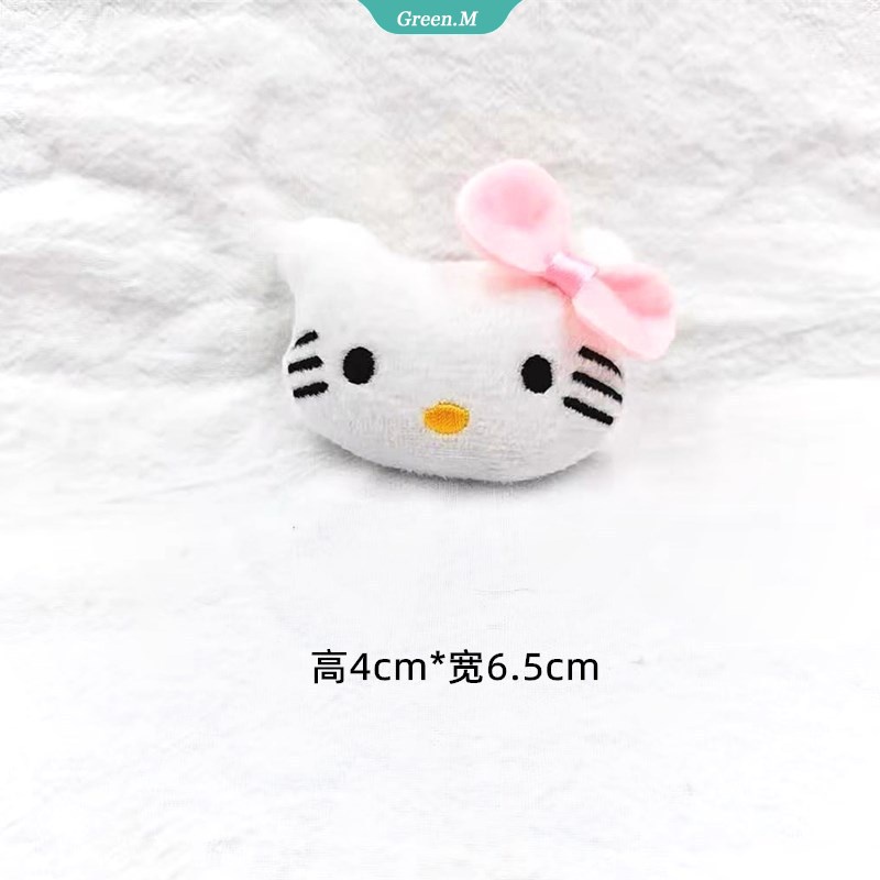 SANRIO Ghim Cài Áo Trang Trí Túi Xách Hình Chú Chó Mèo Bằng Vải Bông Dễ Thương Thời Trang Làm Quà Tặng Cho Nam Và Nữ