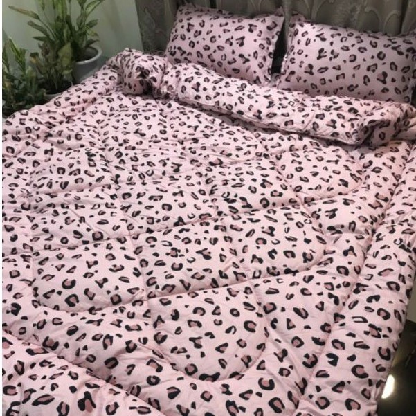 Trọn bộ chăn ga gối 5 món chăn trần bông(chát chọn mẫu)