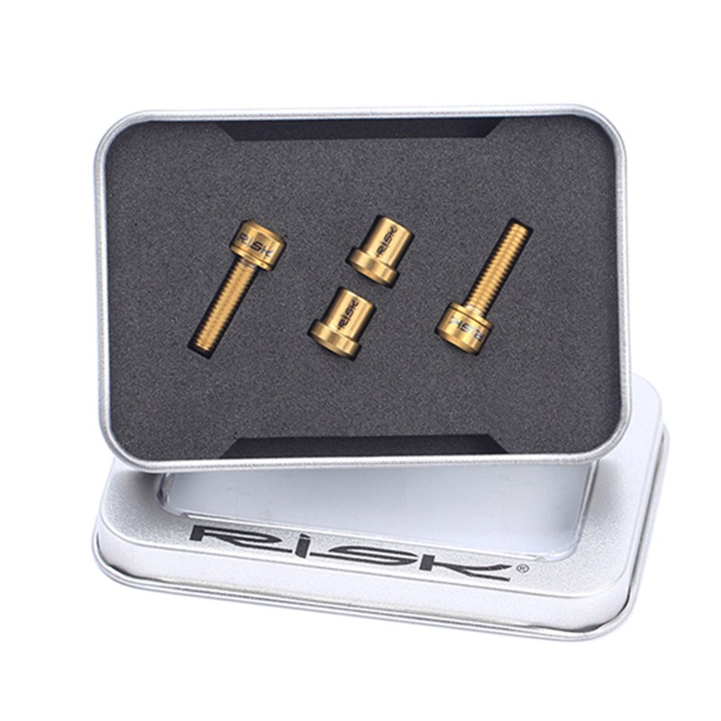 Set 2 Bu Lông M5X18Mm Bằng Hợp Kim Titan Gắn Ghi Đông Xe Đạp