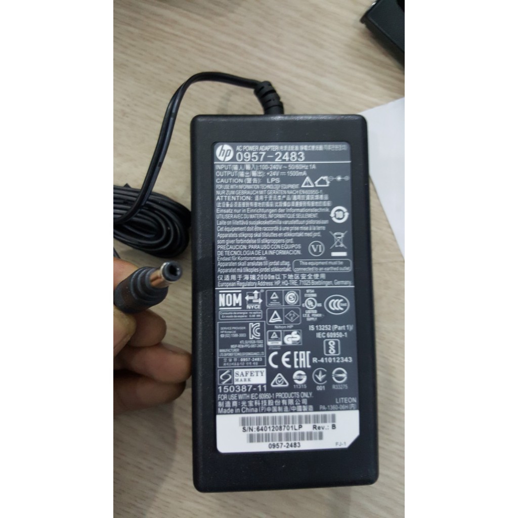Adapter nguồn máy Scan HP 24V 1500mA