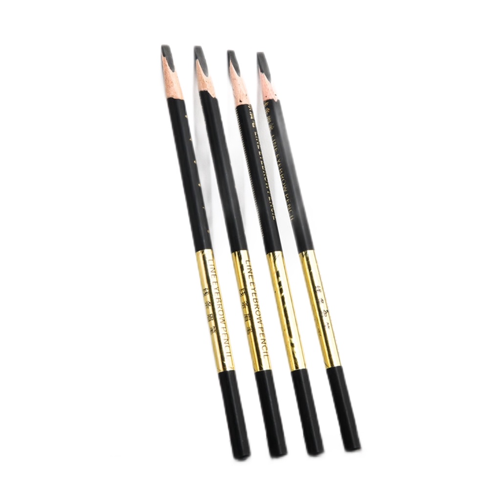 Bút Chì Kẻ Lông Mày Lõi Cứng Màu Đen Chống Nước Chất Lượng Cao