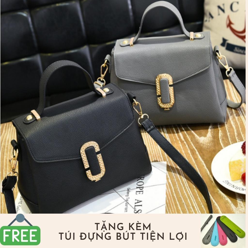 Túi nữ thời trang phong cách sang trọng 208084-1  tặng túi đựng bút tiện lợi