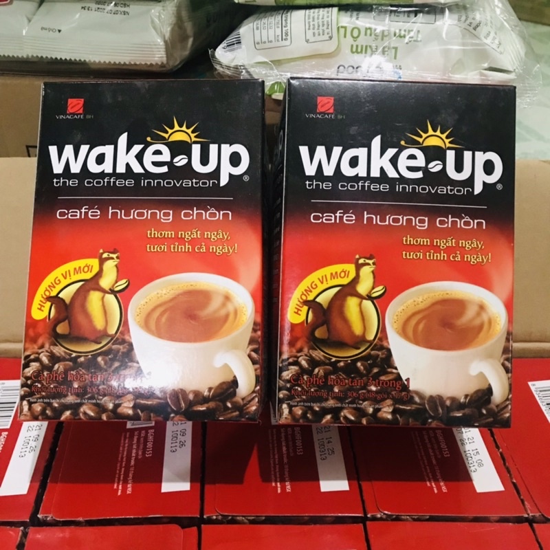 Cà phê Wake-Up Hương Chồn Hộp 18 gói x17g Mẫu Mới