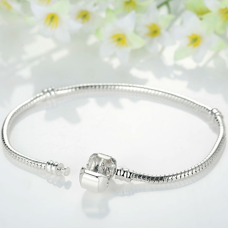 Vòng tay mạ bạc, dây charm lẻ khắc chữ love cá tính hiện đại unisex