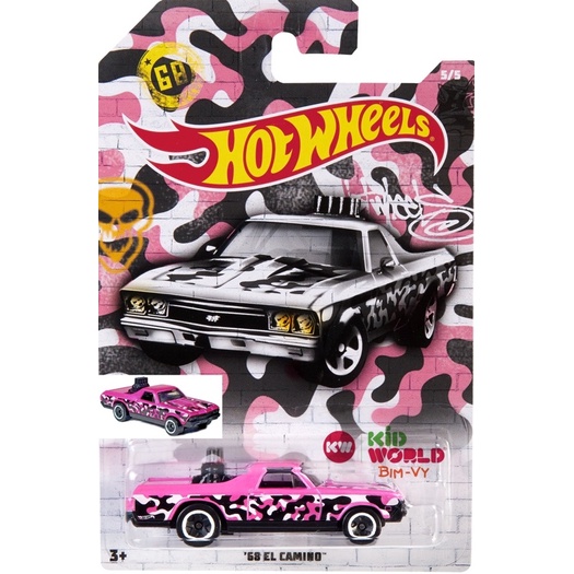 Xe mô hình Hot Wheels Urban Camouflage Series 2020 '68 El Camino GMR81.