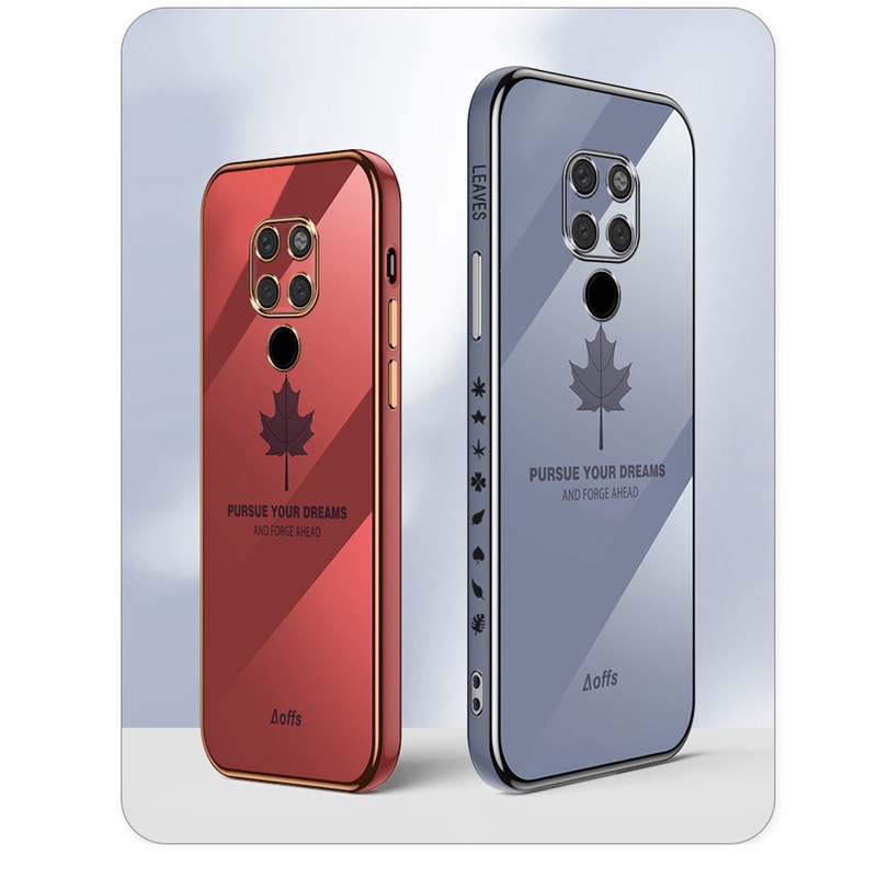 Ốp Điện Thoại Họa Tiết Lá Phong Lấp Lánh Cho Huawei Mate 20 Pro X