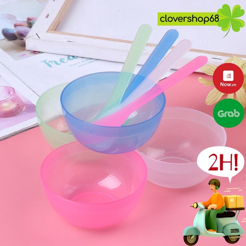 Bộ bát thìa trộn mặt nạ,trộn Mỹ phẩm