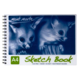 Giấy vẽ phác thảo mont marte khổ a4 định lượng 150gsm 30 tờ - colormate