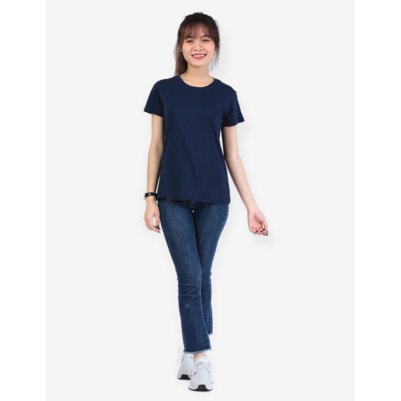ÁO THUN NỮ 100% COTTON MÀU XANH ĐEN