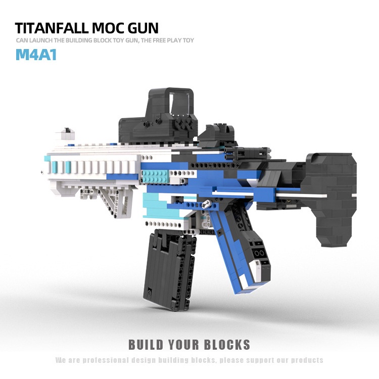 Đồ Chơi Lắp Ghép Lego Mô Hình Súng Rifle M416C-Black ICE Với 1500 Mảnh Ghép Bản Thiết Kế Tiêu Chuẩn Của Kevin 183