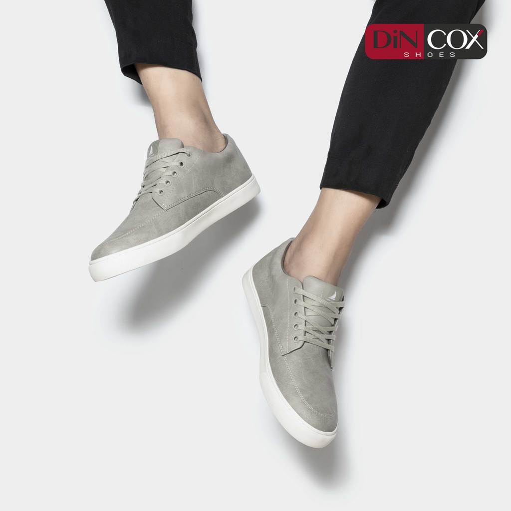 Giày Sneaker Da Nam DINCOX D06 Thể Thao, Năng Động Grey