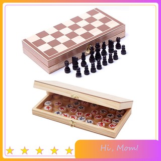 [BÁN CHẠY]  Bàn cờ vua  bàn cờ tướng Bộ Cờ Bằng Gỗ + Hộp Đựng Kiêm Bàn Cờ