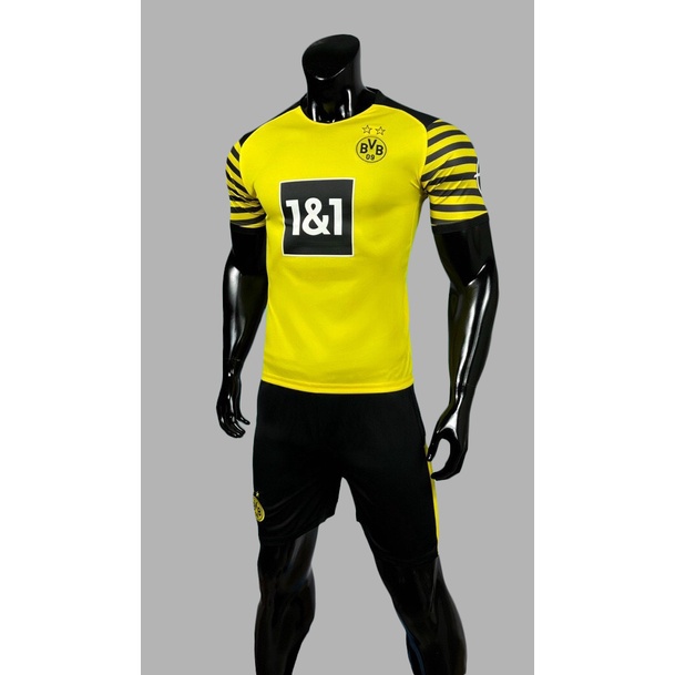 Bộ Quần Áo Đá Bóng Dortmund Sân Nhà Sân Khách Các Mùa Chất Liệu Thun Cao Cấp Mềm Mại Thoáng Mát Khử Mùi Chống Khuẩn