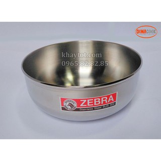 Tô canh inox zebra thái lan - 18cm