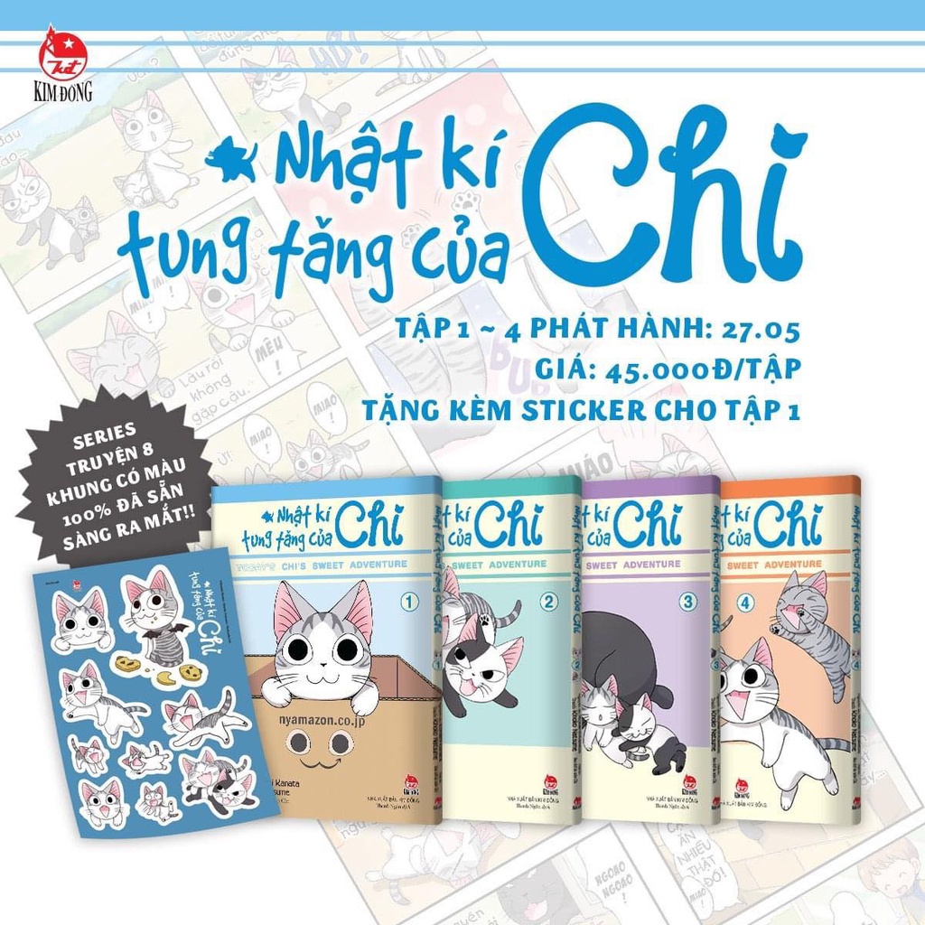 Truyện tranh: Nhật ký tung tăng của Chi (tặng kèm sticker)