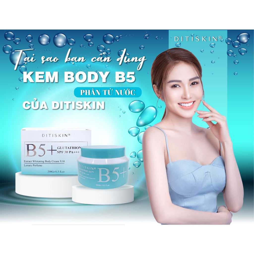 KEM BODY TRUYỀN TRẮNG B5 PLUS DITISKIN