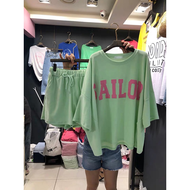 Bộ Đồ Thể Thao Ngắn Tay Dáng Rộng Thoáng Mát Cá Tính | BigBuy360 - bigbuy360.vn