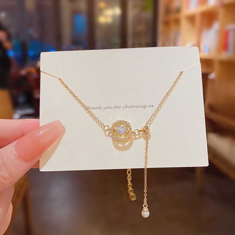 Vòng Tay Đá Opal Hình Trái Tim Thời Trang Cho Nữ