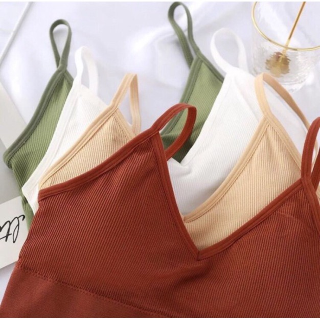 Áo Bra Nữ-Áo Bra Gân Chiết Eo Tập Gym💞FREESHIP💞 Bra Hở Vai Siêu hot | BigBuy360 - bigbuy360.vn