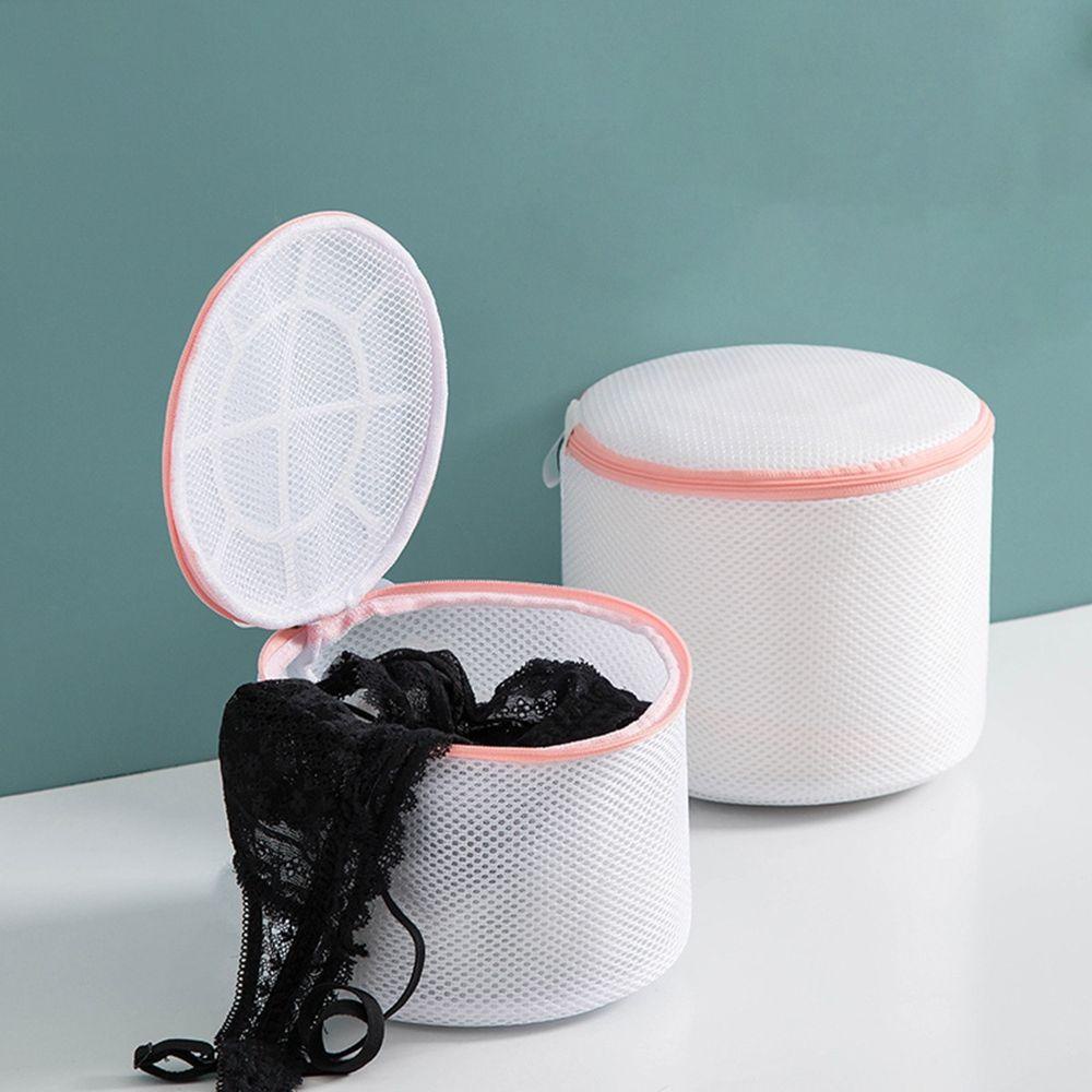 AROMA Túi Lưới Giặt Đồ Lót Bằng Polyester Có Khóa Kéo Có Thể Tái Sử Dụng