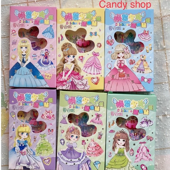 Hộp 4 tấm sticker Công Chúa