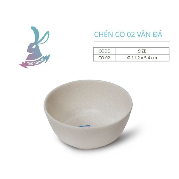 Chén CO 02 VÂN ĐÁ TRẮNG Fataco Cao Cấp