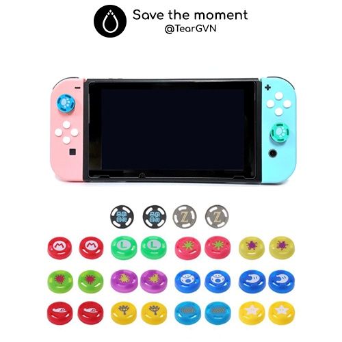 Nút bọc Analog Mario / Zelda / Splatoon cho Nintendo Switch / Lite - 1 cái