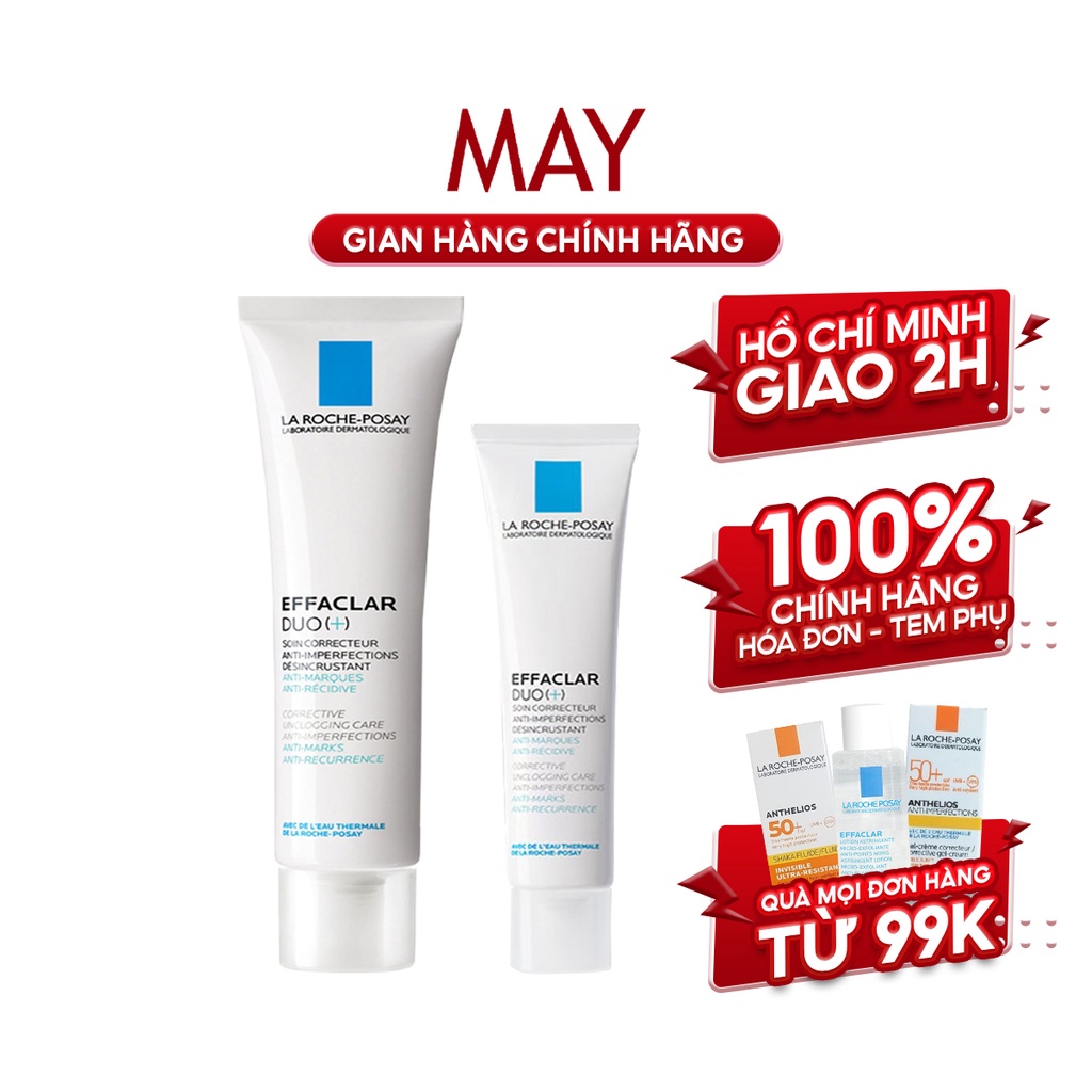 [Mã FMCGMALL -8% đơn 250K] Kem Giảm Mụn La Roche-Posay EFFACLAR DUO+ giảm mụn, ngừa thâm, thông thoáng lỗ chân lông