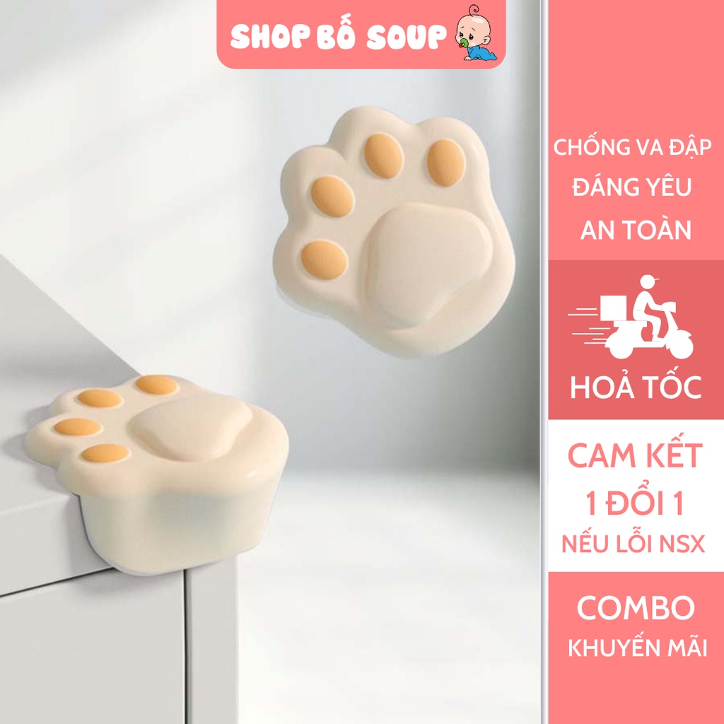 Bọc góc bàn Silicon, bọc góc cạnh giữ an toàn cho bé Shop Bố Soup