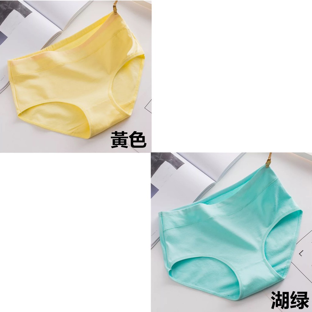 Quần Lót Cotton Trơn Màu Sắc Chất Lượng Cao Dành Cho Nữ