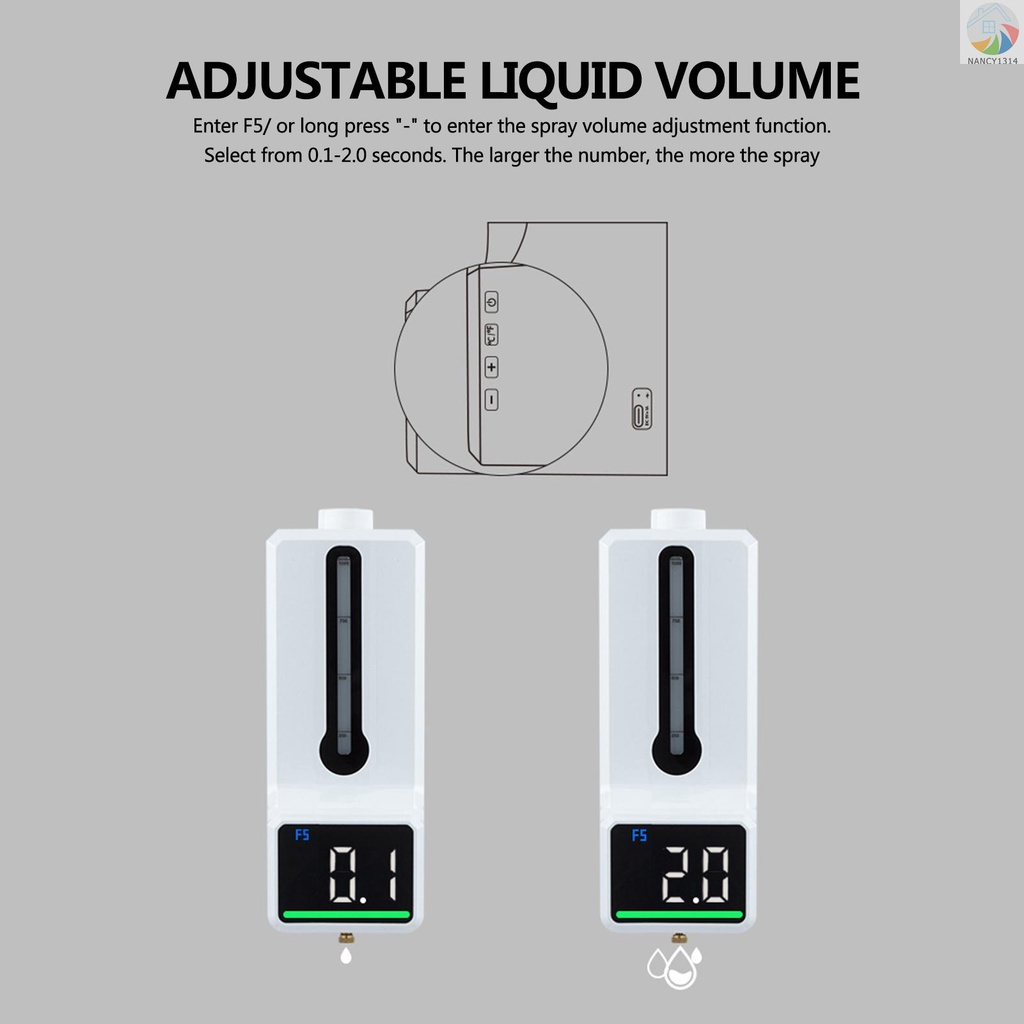 Mới Bình Đựng Xà Phòng Rửa Tay Gắn Tường Có Nhiệt Kế Q7X