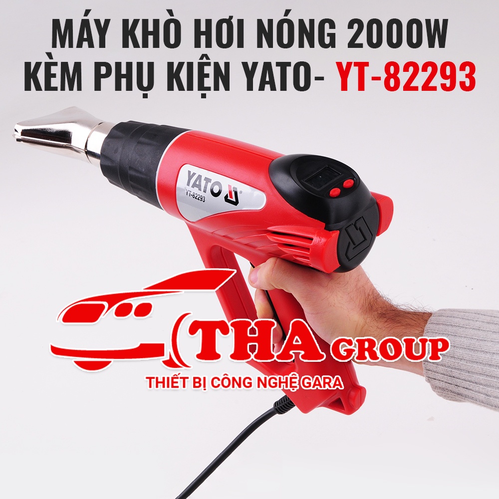 Máy khò hơi nóng 2000W kèm phụ kiện YATO- YT-82293