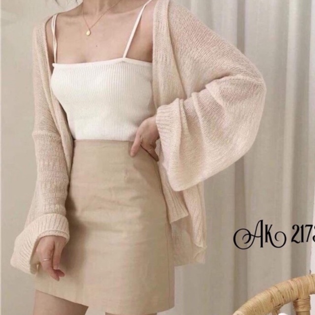 ÁO KHOÁC CADIGAN LEN PHONG CÁCH ULZZANG DÀNH CHO NŨ QUẢNG CHÂU MS90100
