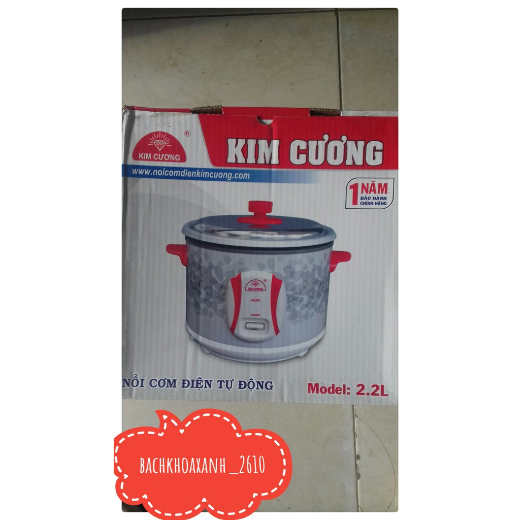 Nồi cơm điện kim cương 2.2l bảo hành 12 tháng | BigBuy360 - bigbuy360.vn