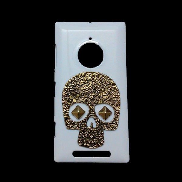 Retro Metal Skull Punk Stud Rivet Back Hard Cover Case for Nokia 3 5 6 8 Sirocco Lumia 430 530 535 540 550 620 640 XL 650 730 735 820 929 930 950 1320