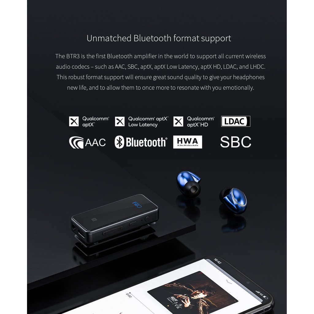 Bluetooth Receiver cao cấp Fiio BTR3