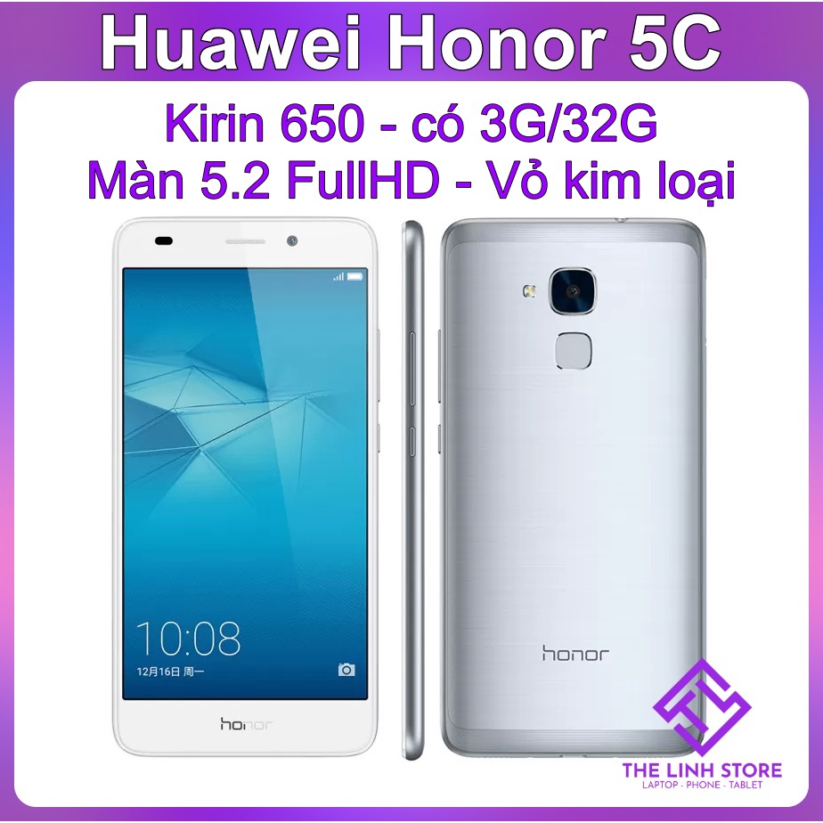 [Mã 1511ELSALE hoàn 7% đơn 300K] Điện thoại Huawei Honor 5C ram 3G 32G - vỏ kim loại, vân tay