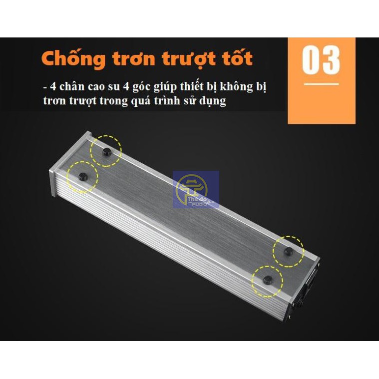 Bộ ổ cắm 4 cổng lọc nguồn điện cho dàn âm thanh Weiduka AC2.2 - Bộ lọc nguồn Weiduka AC 2.2