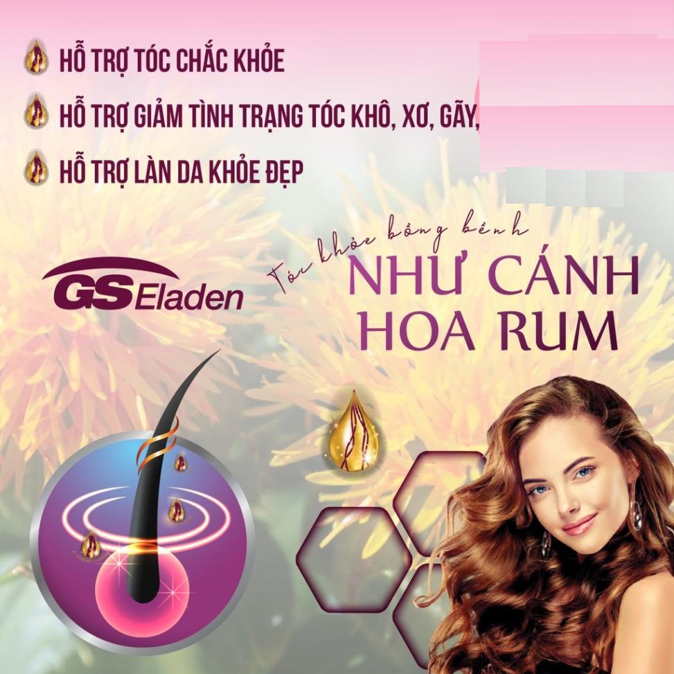 GS Eladen Premium - Hỗ trợ Da,Tóc Móng Chắc Khỏe.Giảm Tóc Rụng,Khô Xơ.Giúp Da Khỏe Đẹp hộp 30 viên