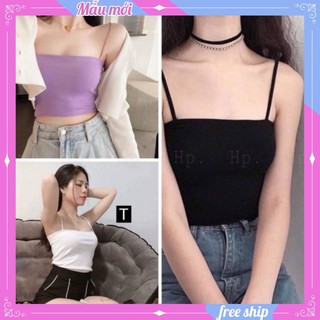Áo Hai Dây Body 💖FREESHIP💖 Áo 2 dây thun cotton dáng ôm cực xinh AD38 SUNNY