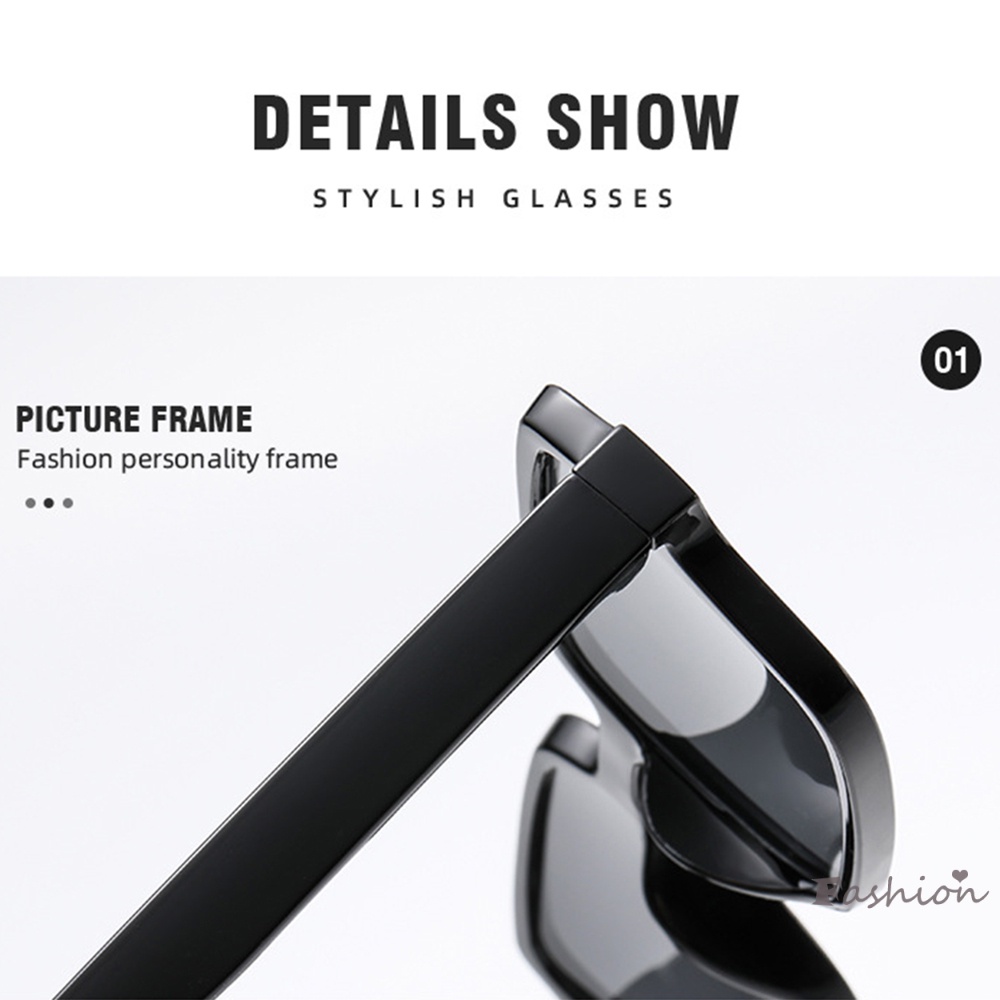 Kính Mát Gọng Chữ Nhật Siêu Nhẹ Chống Nắng Thời Trang Cho Nam Và Nữ