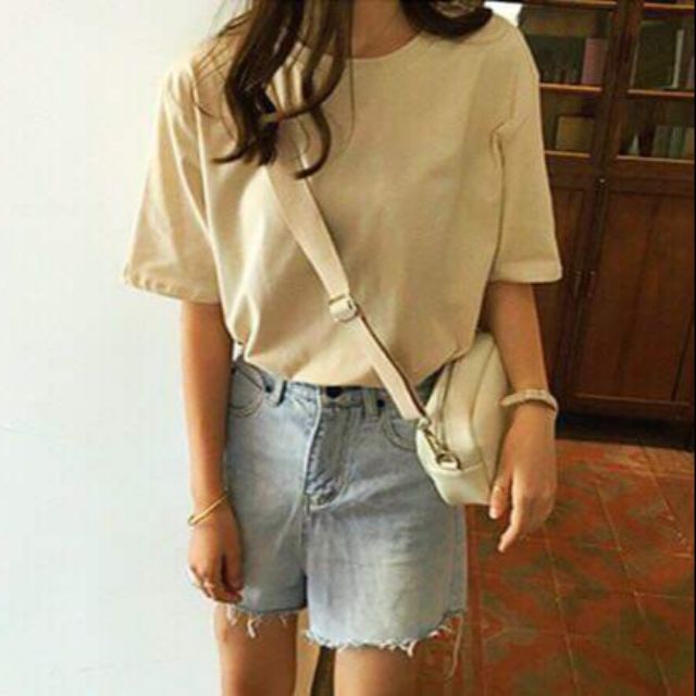 Áo Thun Trơn Màu Tan, Hồng