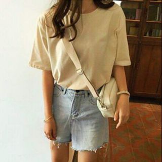 Áo Thun Trơn Màu Tan, Hồng